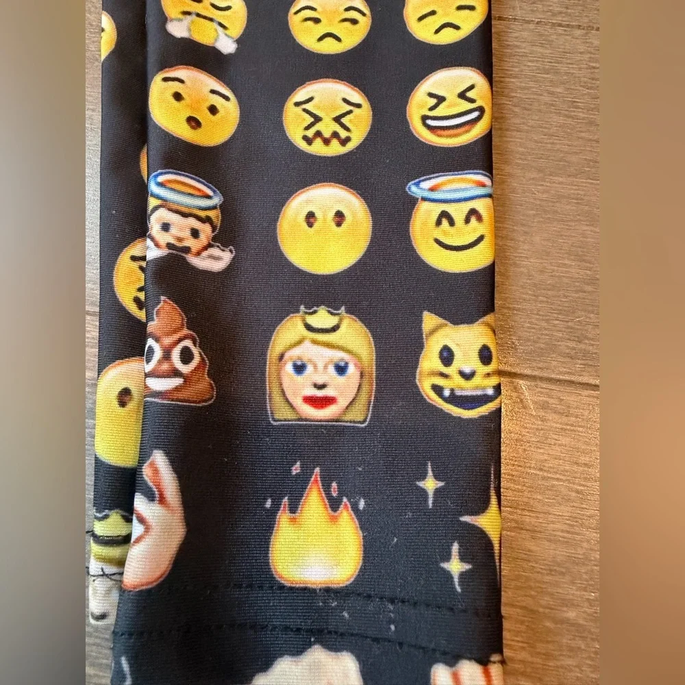 Designer! Emoji & Candy Print Kids Leggings